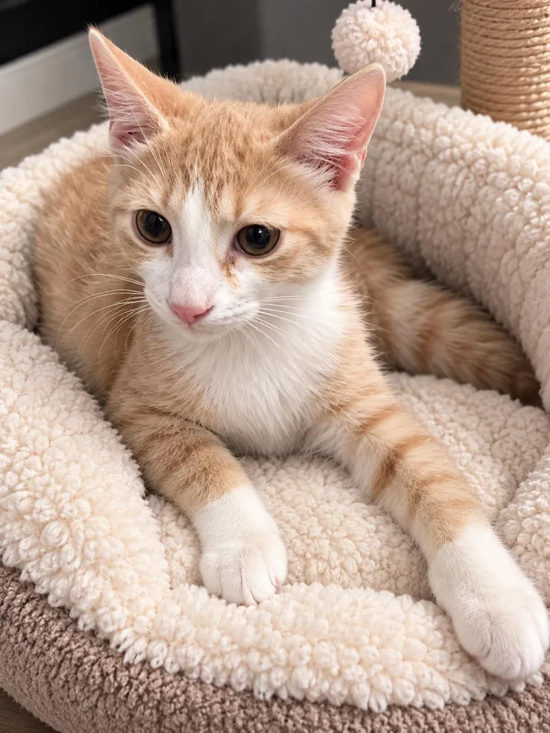A baby small-sized male Domestic Short Hair cat named Toast for adoption in Rio Linda, CA