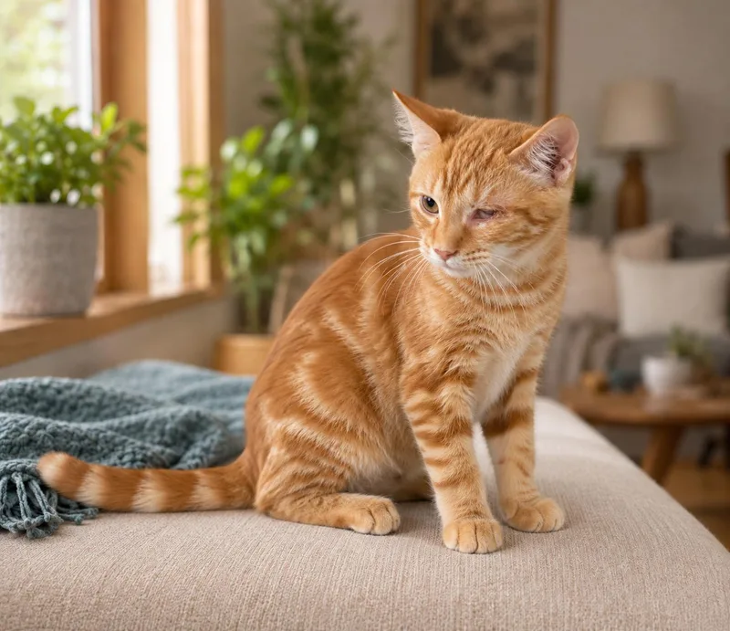 A young medium-sized male Tabby cat named Archer for adoption in Marion, IN