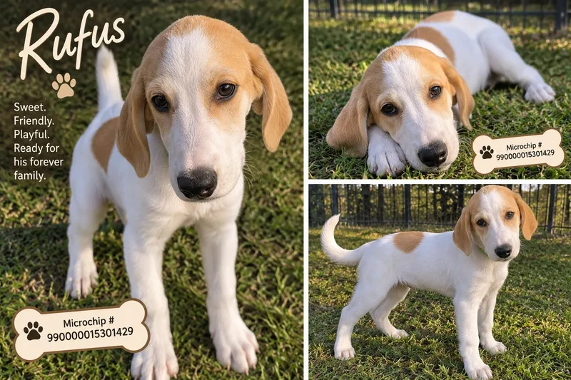 A baby large-sized male Labrador Retriever dog named Rufus for adoption in Kiln, MS