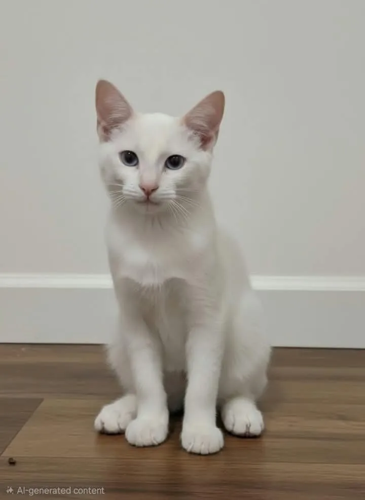 A baby medium-sized male Siamese cat named Kit for adoption in Gainesville, VA
