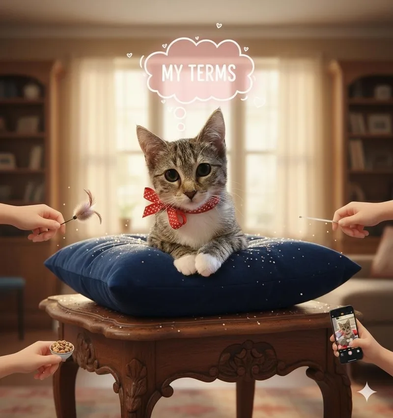 A young large-sized female Domestic Short Hair cat named Baguette for adoption in Westfield, WI