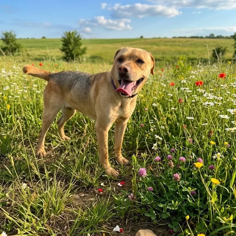 An adult medium-sized female Apricot / Beige Labrador Retriever dog named Molly for adoption in Lancaster, KY
