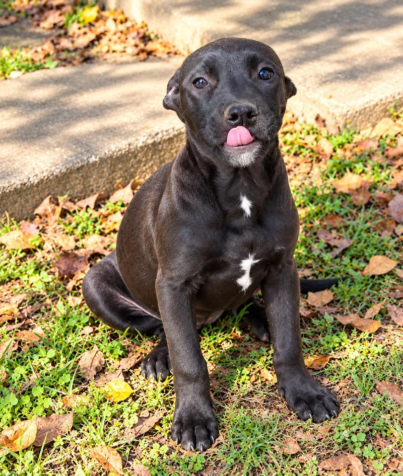 A young medium-sized female Pit Bull Terrier dog named Shelby for adoption in Nashville, TN