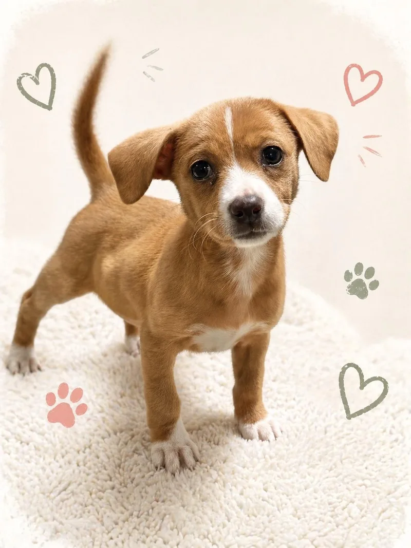 A young small-sized female White / Cream Chihuahua dog named Morgana for adoption in Baton Rouge, LA
