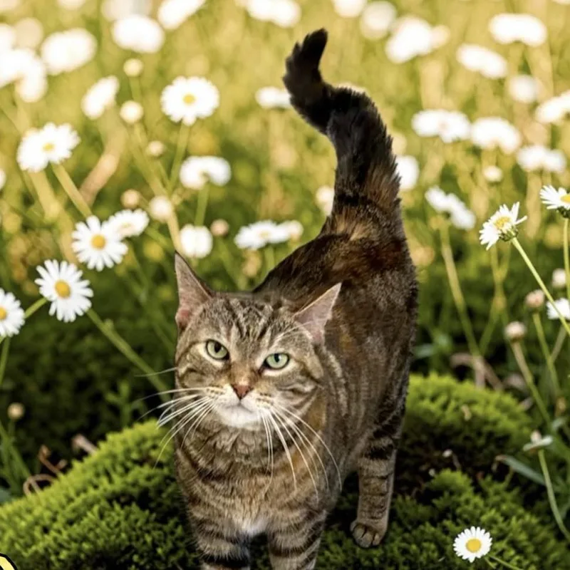 An adult large-sized female Brown / Chocolate Domestic Short Hair cat named Daisy for adoption in Bentonville, AR