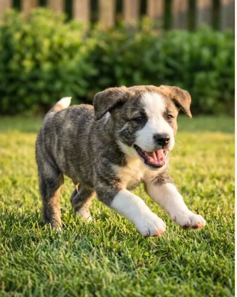 A baby medium-sized male Australian Cattle Dog / Blue Heeler dog named Atlas for adoption in Barnhart, MO