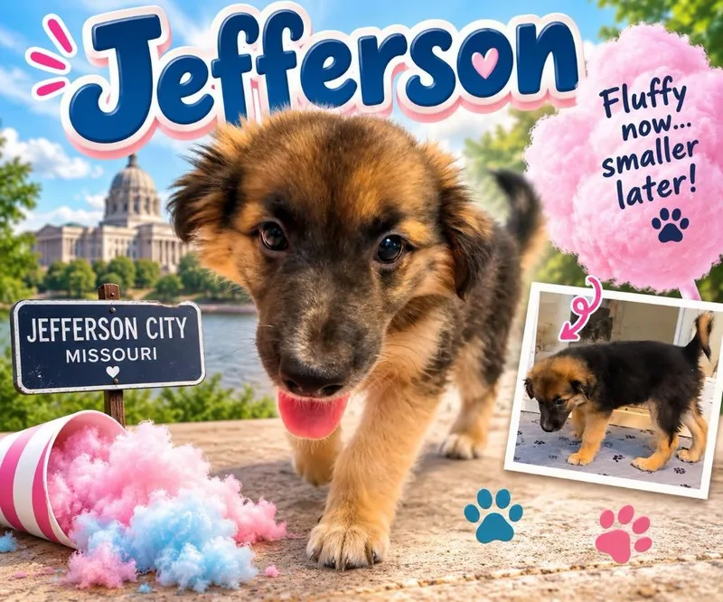 A baby medium-sized male Mixed Breed dog named Jefferson for adoption in Mesa, AZ