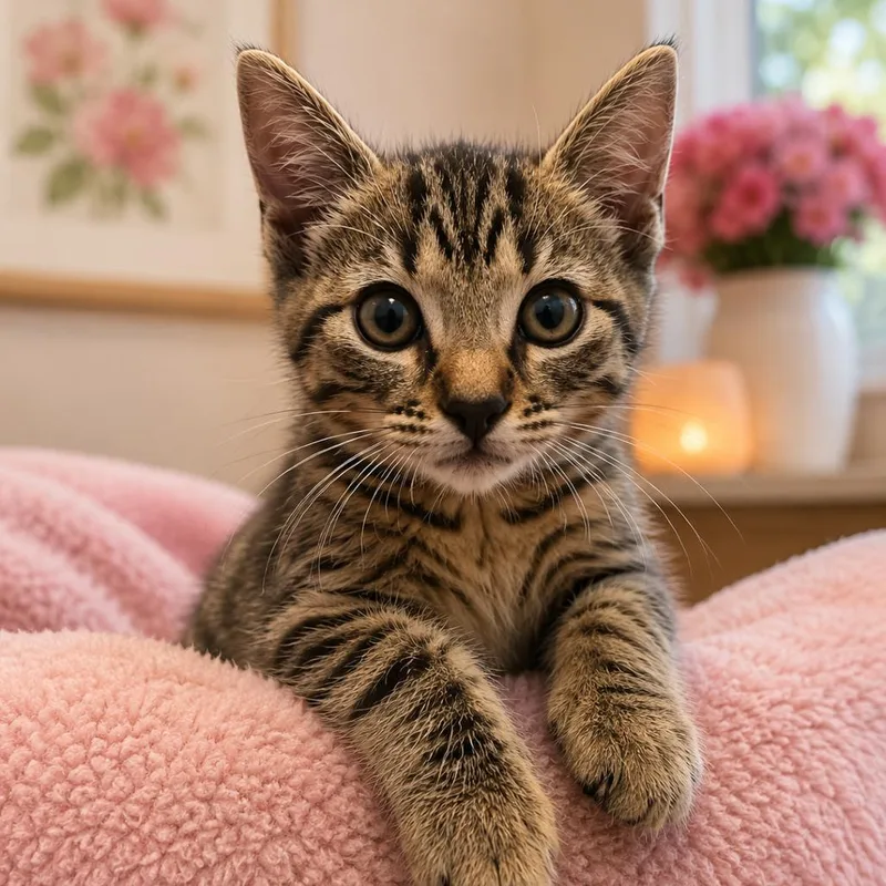 A baby small-sized female Brown / Chocolate Domestic Short Hair cat named Purritney Spears for adoption in Marshall, TX