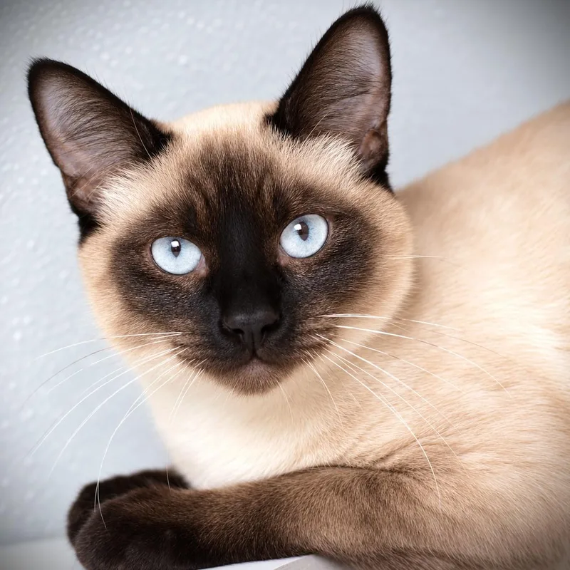 A young medium-sized male Siamese cat named Smudge for adoption in Amsterdam, NY