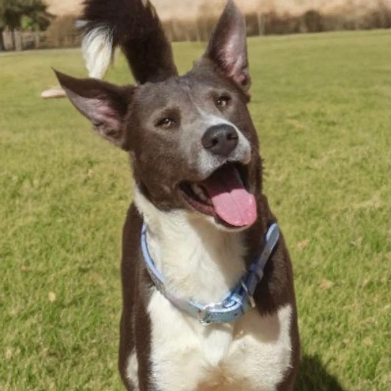 An adult medium-sized male Gray / Blue / Silver Akita dog named Heinekein for adoption in Kingman, AZ