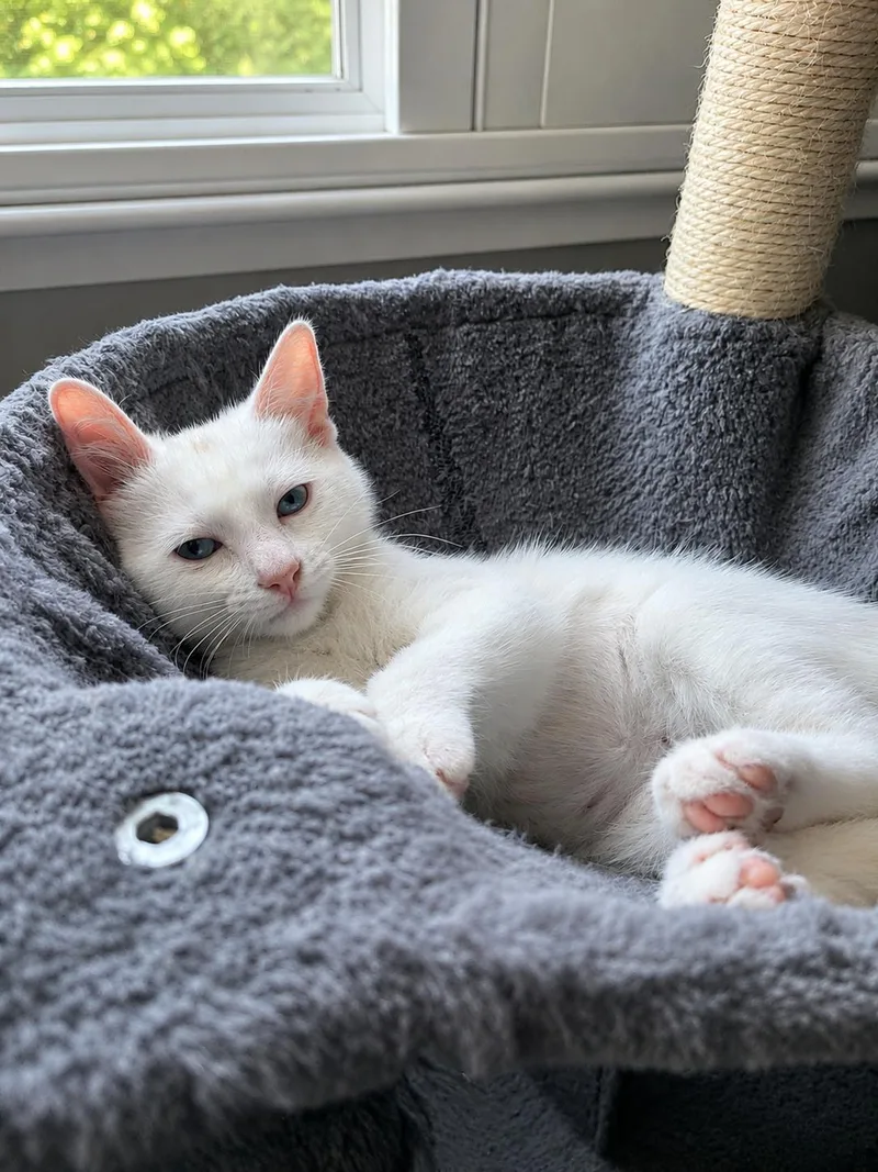 A baby small-sized female Domestic Short Hair cat named Ember for adoption in Rio Linda, CA