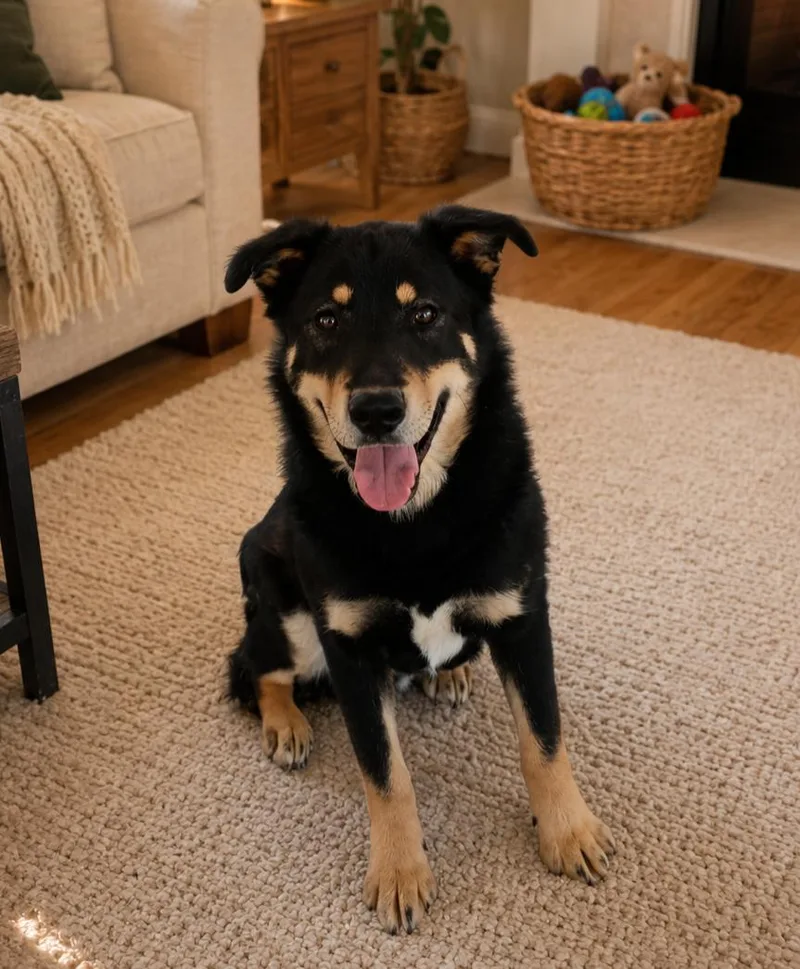 A young large-sized male Black German Shepherd Dog dog named Meatball for adoption in Susanville, CA