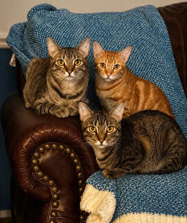 A young medium-sized female Orange & White Domestic Short Hair cat named The Southern Belle Trio for adoption in Boca Raton, FL