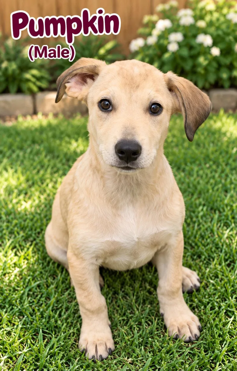 A young medium-sized male Hound dog named Pumpkin for adoption in Nashville, TN
