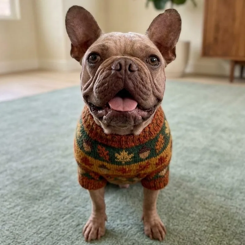 A young medium-sized female French Bulldog dog named Peggy for adoption in Boca Raton, FL