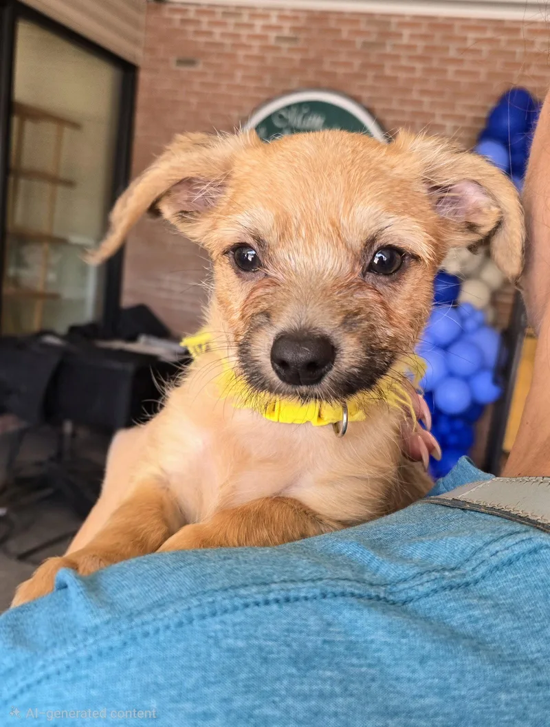 A baby medium-sized male Terrier dog named Moony for adoption in Cliffwood, NJ