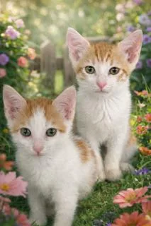 A young medium-sized female Orange & White Domestic Short Hair cat named Eddie And Ginger for adoption in Reno, NV