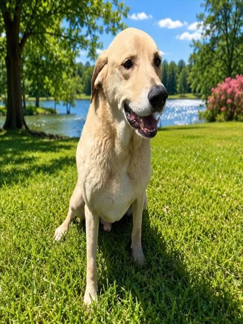 An adult large-sized male Labrador Retriever dog named The Kernel for adoption in Wylie, TX