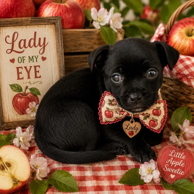 A baby small-sized female Black Chihuahua dog named Lady for adoption in Corona Del Mar, CA