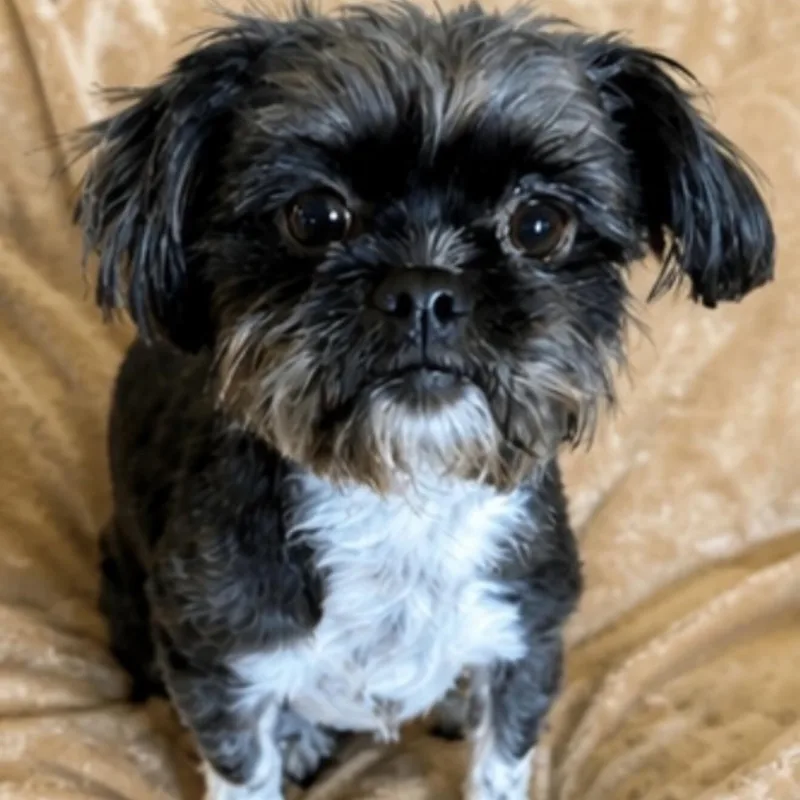 A young small-sized female Gray / Blue / Silver Shih Tzu dog named Coco Chanel for adoption in Pelham, NH
