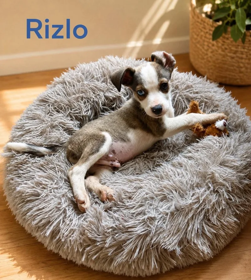 A baby medium-sized male Cattle Dog dog named Rizlo for adoption in Toms River, NJ