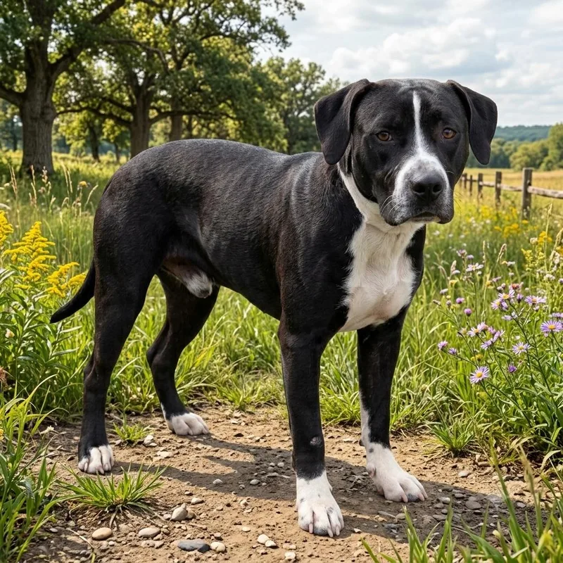 An adult medium-sized male Black Pit Bull Terrier dog named Phil for adoption in Dillon, SC