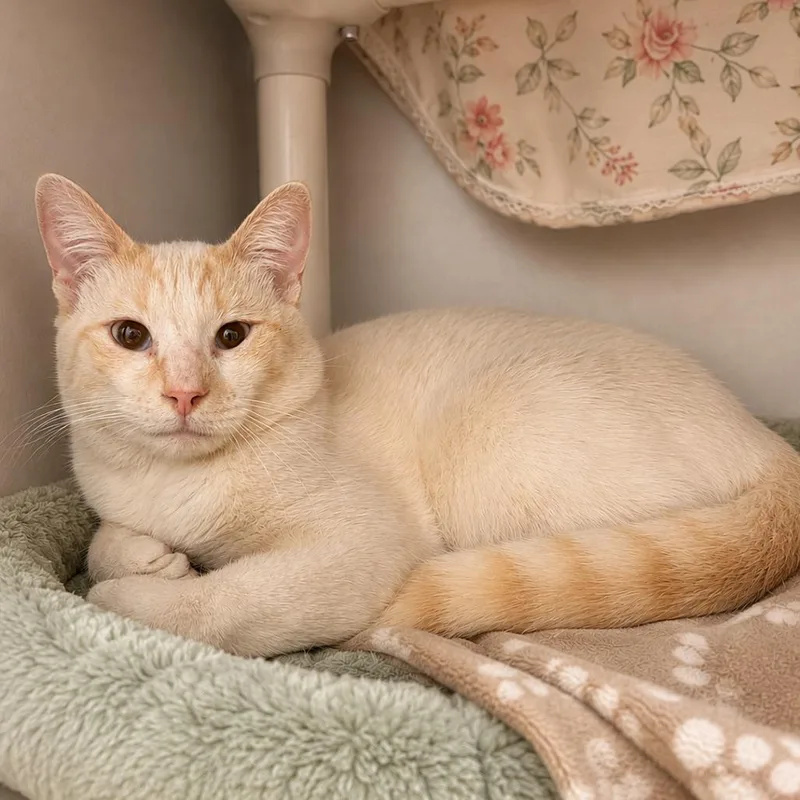 An adult small-sized male Flame Point Domestic Short Hair cat named Ridge for adoption in Hopkinton, MA