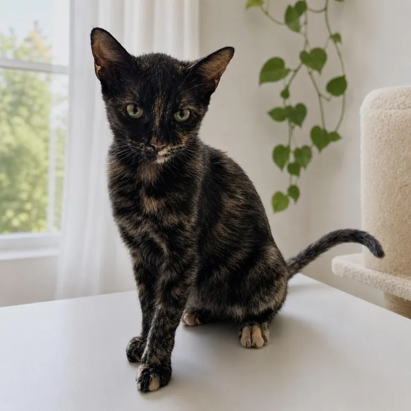 An adult medium-sized female Domestic Short Hair cat named Gertrude for adoption in Dallas, TX