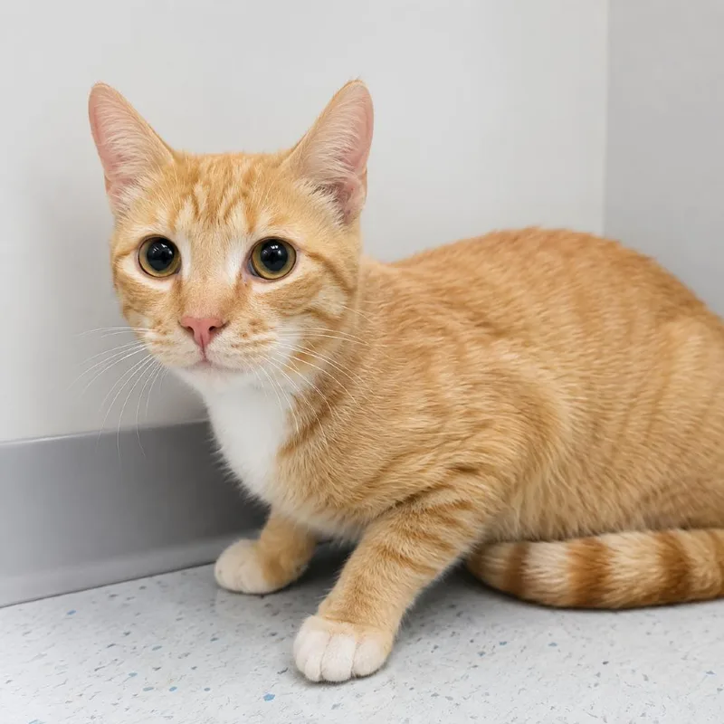 An adult medium-sized male Orange & White Domestic Short Hair cat named Tyger "Woods" for adoption in Orangeburg, SC