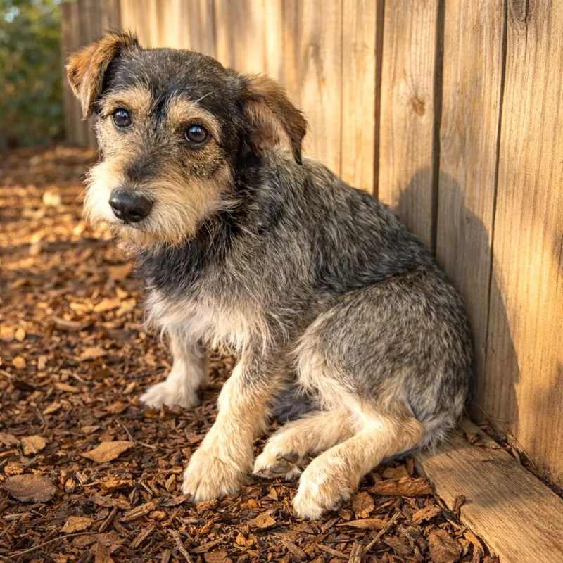 An adult small-sized female Black Schnauzer dog named Snuggles for adoption in Boerne, TX