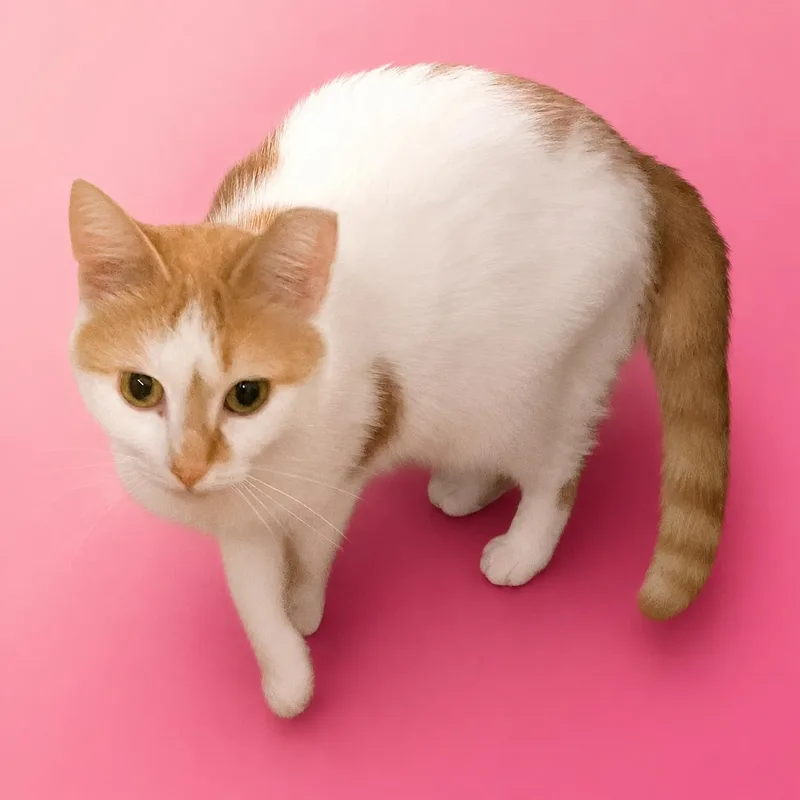 An adult medium-sized female Orange & White Domestic Short Hair cat named Emily for adoption in Charlotte, NC
