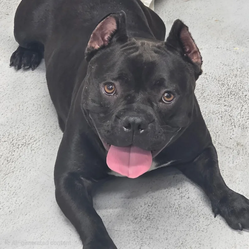 A young medium-sized female Pit Bull Terrier dog named Dumpling for adoption in Marina del Rey, CA