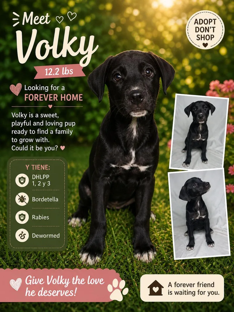 A baby medium-sized female Retriever dog named Volky for adoption in Jenkintown, PA