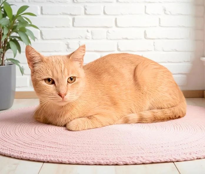 An adult small-sized female Orange / Red Domestic Short Hair cat named Peaches for adoption in Pasadena, CA