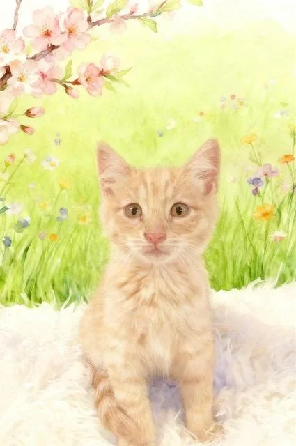 A baby small-sized male Orange / Red Domestic Medium Hair cat named Butterscotch for adoption in Tehachapi, CA