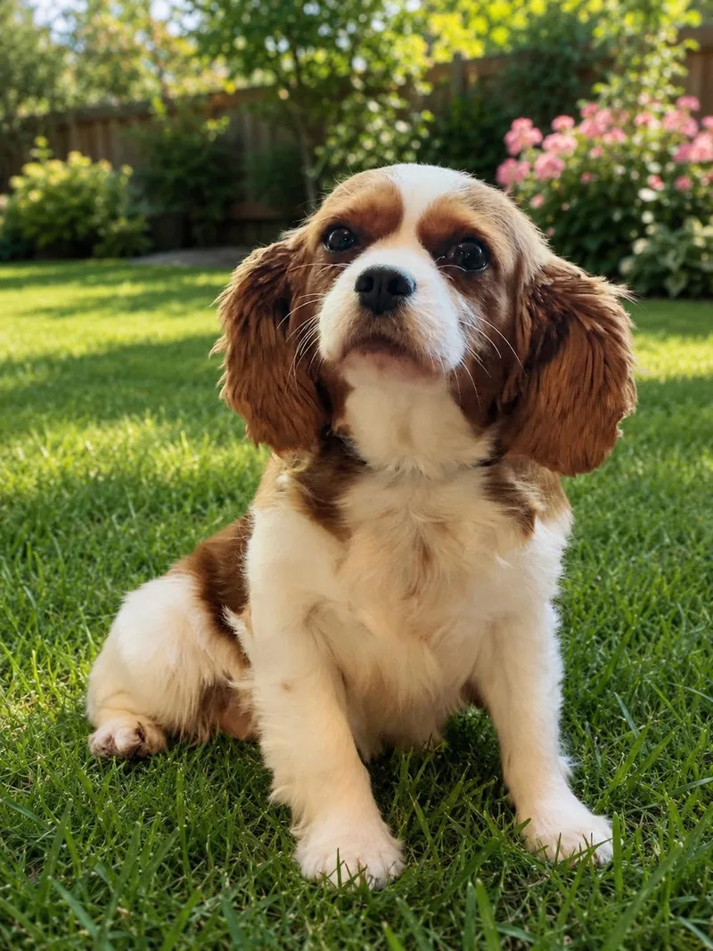 An adult small-sized female Cavalier King Charles Spaniel dog named Sharon for adoption in Anniston, AL