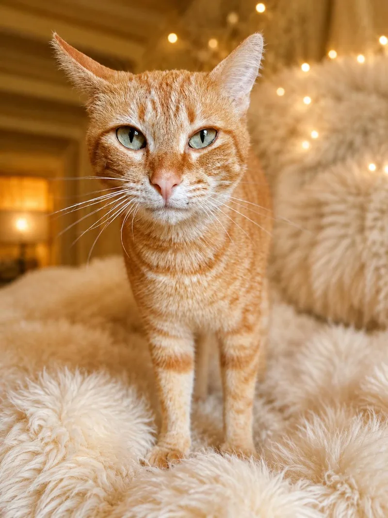A young small-sized female Orange / Red Domestic Short Hair cat named Ginger for adoption in Cleveland, TX