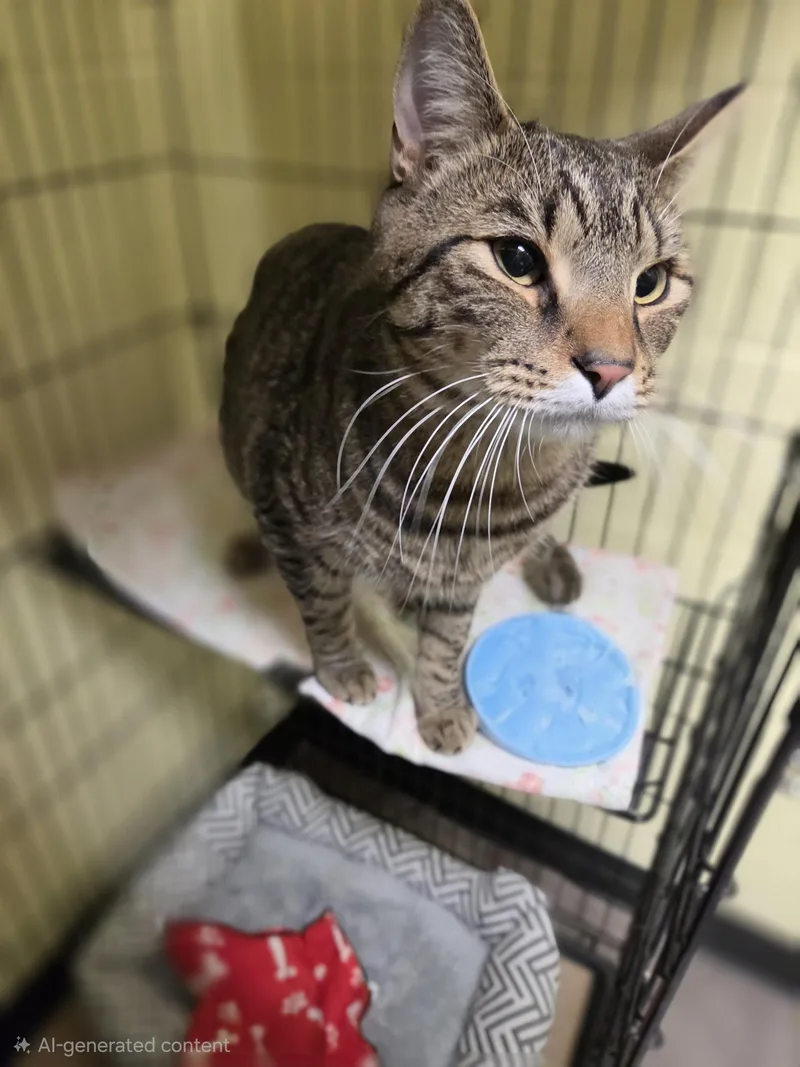 An adult medium-sized male Domestic Short Hair cat named Howell for adoption in Trenton, NJ