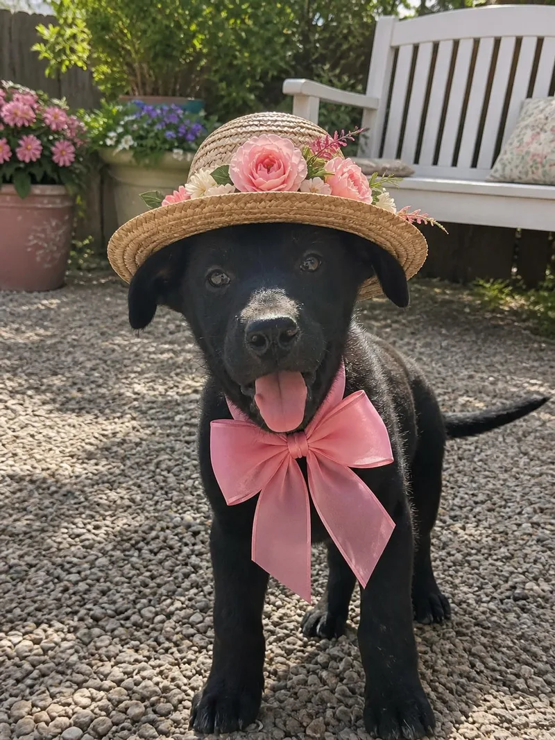 A baby medium-sized female Labrador Retriever dog named Black Lab Mix Pup for adoption in Mount Laurel, NJ