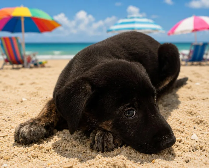 A baby medium-sized female German Shepherd Dog dog named Abby Day for adoption in Guntersville, AL