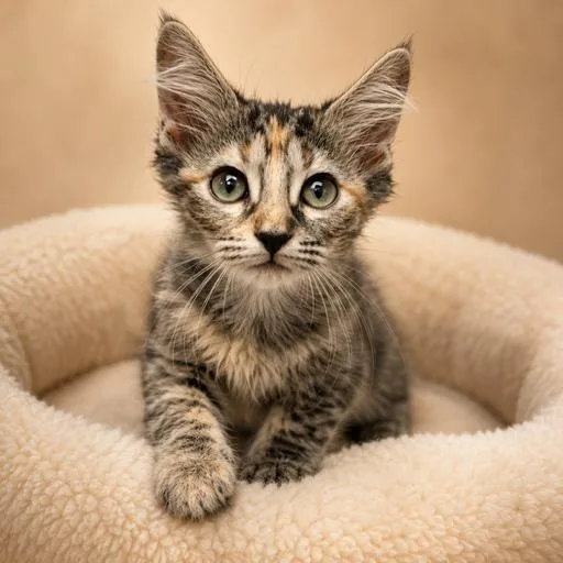 A baby medium-sized female Tabby (Gray / Blue / Silver) Domestic Medium Hair cat named Cluster for adoption in Cranston, RI