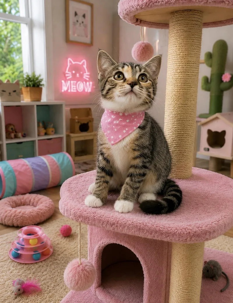 A baby small-sized female Calico American Shorthair cat named Little Lamb for adoption in Homestead, FL