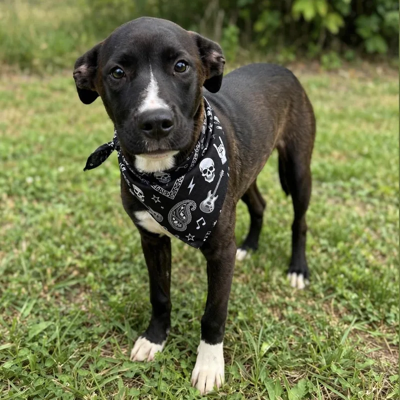 A young medium-sized male Terrier dog named Callen for adoption in Gulfport, MS