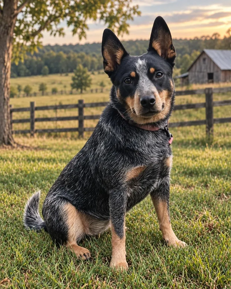 An adult medium-sized female Australian Cattle Dog / Blue Heeler dog named Blue Sadie for adoption in Franklin, TN