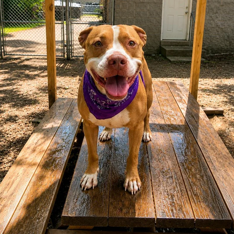 An adult medium-sized male Yellow / Tan / Blond / Fawn Mixed Breed dog named Axel AKA Waffles for adoption in Charleston, WV