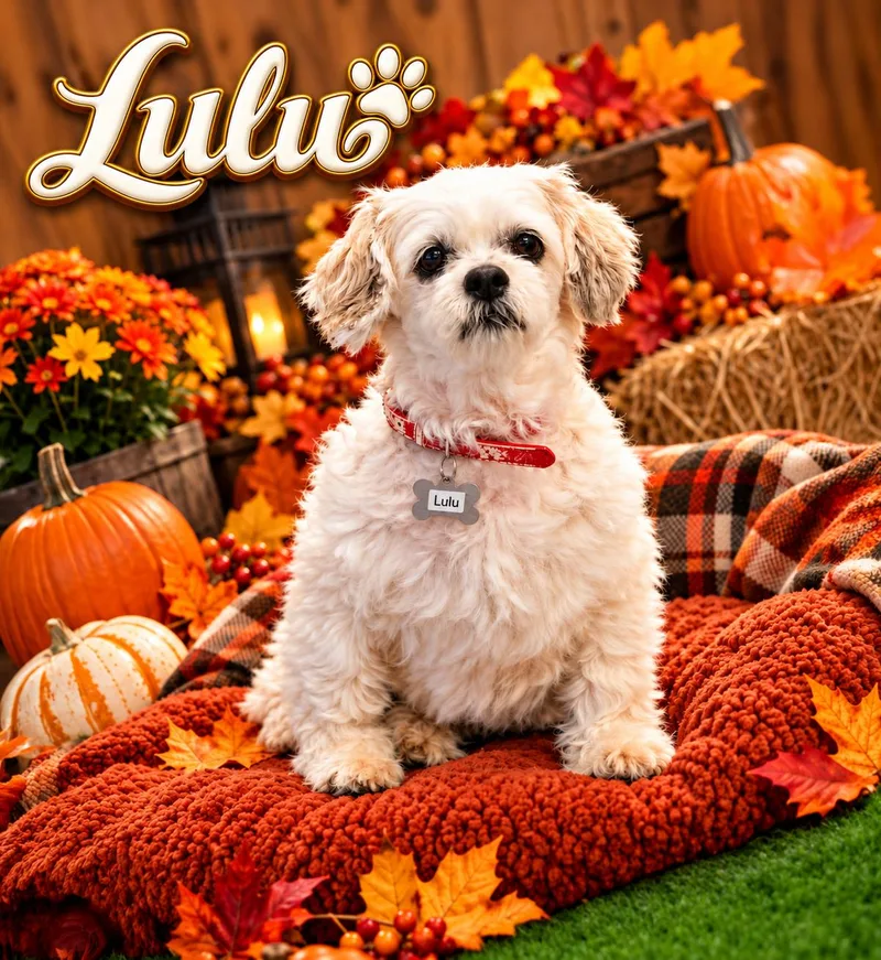 A senior small-sized female Shih Tzu dog named Lulu for adoption in Indianapolis, IN