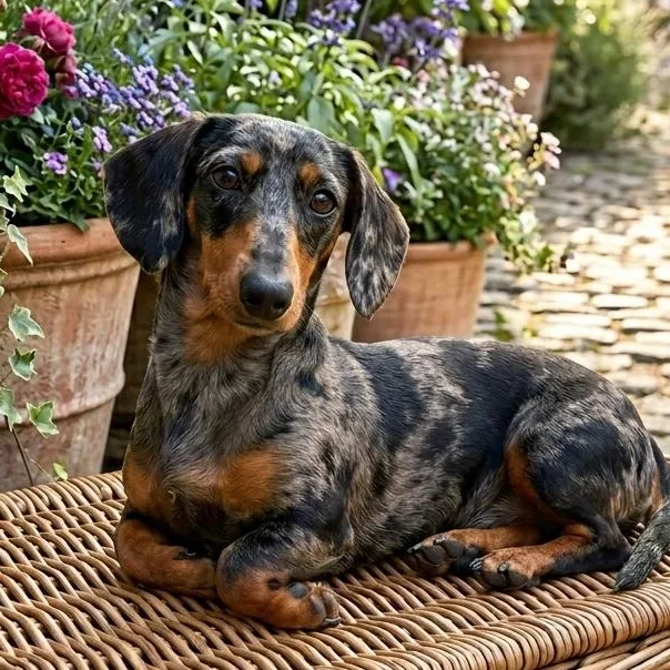 An adult small-sized female Black Miniature Dachshund dog named Ann for adoption in Athens, AL