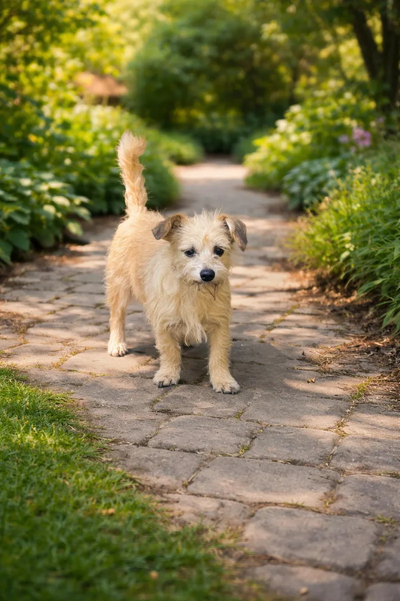 An adult small-sized male Terrier dog named Benji for adoption in Georgetown , CA