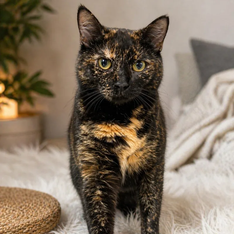 An adult small-sized female Black Domestic Short Hair cat named Bella for adoption in Hopkinton, MA