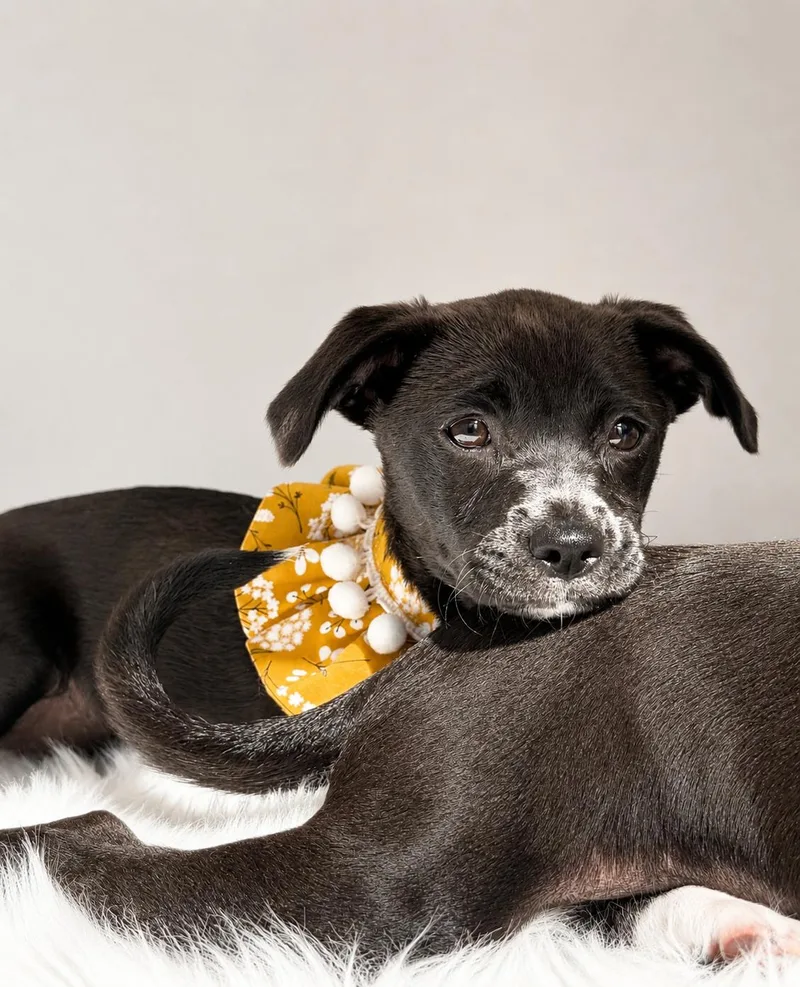 A baby small-sized female Labrador Retriever dog named Sketch for adoption in Palo Alto, CA